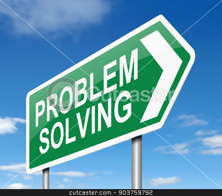 To use this stock image in your creative project, please select the size you need over to the right and click the "Add to Cart" button.
Your downloaded image will come with the Cutcaster watermark removed so don’t worry about the watermark you see on this page. Problem solving. stock photo, Illustration depicting a sign with a problem solving concept. by Samantha Craddock