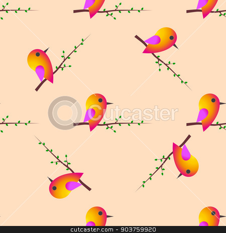 To use this stock image in your creative project, please select the size you need over to the right and click the "Add to Cart" button.
Your downloaded image will come with the Cutcaster watermark removed so don’t worry about the watermark you see on this page. bird sparrow. St. Valentine's Day. Seamless pattern. Vector stock vector clipart, bird sparrow. St. Valentine's Day. Seamless pattern. Vector Seamless pattern. Vector illustration by Serhii