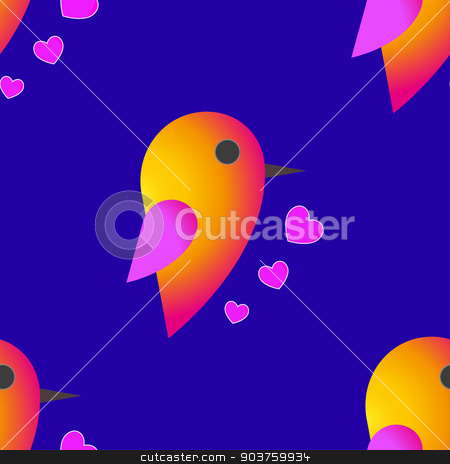 To use this stock image in your creative project, please select the size you need over to the right and click the "Add to Cart" button.
Your downloaded image will come with the Cutcaster watermark removed so don’t worry about the watermark you see on this page. bird sparrow. St. Valentine's Day. Seamless pattern. Vector stock vector clipart, bird sparrow. St. Valentine's Day. Seamless pattern. Vector Seamless pattern. Vector illustration by Serhii
