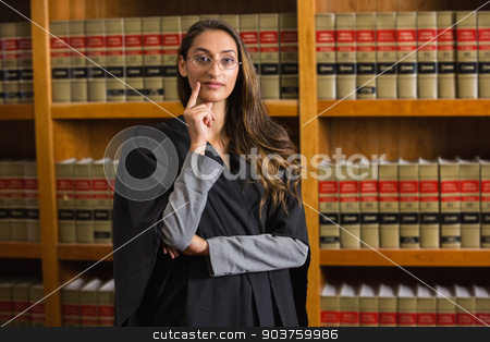 To use this stock image in your creative project, please select the size you need over to the right and click the "Add to Cart" button.
Your downloaded image will come with the Cutcaster watermark removed so don’t worry about the watermark you see on this page. Pretty lawyer looking at camera in the law library stock photo, Pretty lawyer looking at camera in the law library at the university by Wavebreak Media