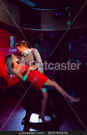 To use this stock image in your creative project, please select the size you need over to the right and click the "Add to Cart" button.
Your downloaded image will come with the Cutcaster watermark removed so don’t worry about the watermark you see on this page. Cute couple slow dancing together stock photo, Cute couple slow dancing together at the nightclub by Wavebreak Media