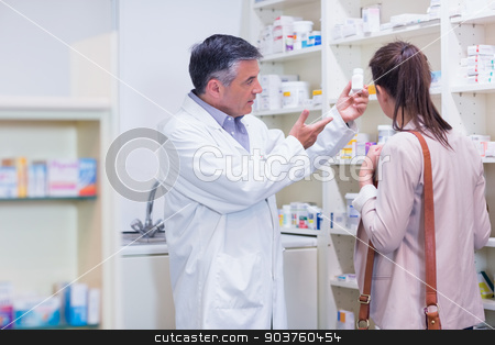 To use this stock image in your creative project, please select the size you need over to the right and click the "Add to Cart" button.
Your downloaded image will come with the Cutcaster watermark removed so don’t worry about the watermark you see on this page. Pharmacist explaining medicine to patient stock photo, Pharmacist explaining medicine to patient in the pharmacy by Wavebreak Media