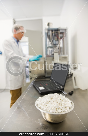 To use this stock image in your creative project, please select the size you need over to the right and click the "Add to Cart" button.
Your downloaded image will come with the Cutcaster watermark removed so don’t worry about the watermark you see on this page. Pharmacist using heavy machinery to make medicine stock photo, Pharmacist using heavy machinery to make medicine at the laboratory by Wavebreak Media
