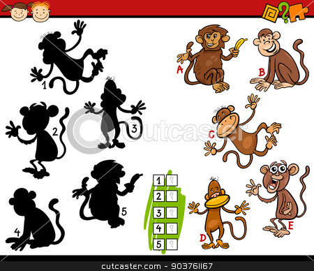 To use this stock image in your creative project, please select the size you need over to the right and click the "Add to Cart" button.
Your downloaded image will come with the Cutcaster watermark removed so don’t worry about the watermark you see on this page. education shadows game cartoon stock vector clipart, Cartoon Illustration of Education Shadow Matching Game for Preschool Children by Igor Zakowski
