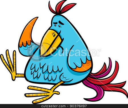 To use this stock image in your creative project, please select the size you need over to the right and click the "Add to Cart" button.
Your downloaded image will come with the Cutcaster watermark removed so don’t worry about the watermark you see on this page. exotic fantasy bird cartoon illustration stock vector clipart, Cartoon Illustration of Colorful Fantasy or Exotic Bird by Igor Zakowski