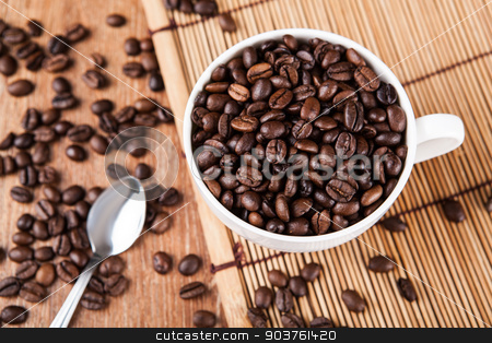 To use this stock image in your creative project, please select the size you need over to the right and click the "Add to Cart" button.
Your downloaded image will come with the Cutcaster watermark removed so don’t worry about the watermark you see on this page. Still-life with a cup of coffee beans stock photo, Still-life with a cup of coffee beans close up by mizar_21984