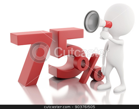 To use this stock image in your creative project, please select the size you need over to the right and click the "Add to Cart" button.
Your downloaded image will come with the Cutcaster watermark removed so don’t worry about the watermark you see on this page. 3d white people with percent sign. discount concept on white bac stock photo, 3d illustration. White people with red percent sign. discount concept on white background by nicolas menijes