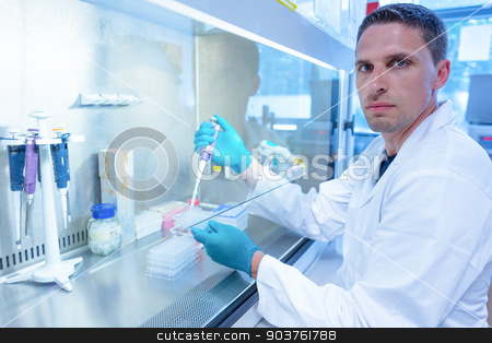 To use this stock image in your creative project, please select the size you need over to the right and click the "Add to Cart" button.
Your downloaded image will come with the Cutcaster watermark removed so don’t worry about the watermark you see on this page. Science student using pipette in the lab stock photo, Science student using pipette in the lab at the university by Wavebreak Media