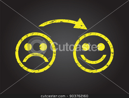 To use this stock image in your creative project, please select the size you need over to the right and click the "Add to Cart" button.
Your downloaded image will come with the Cutcaster watermark removed so don’t worry about the watermark you see on this page. sad face to a happy face stock vector clipart, sad face to a happy face by jameschipper