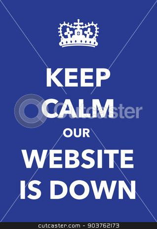 To use this stock image in your creative project, please select the size you need over to the right and click the "Add to Cart" button.
Your downloaded image will come with the Cutcaster watermark removed so don’t worry about the watermark you see on this page. keep calm website is down poster stock vector clipart, keep calm website is down poster by jameschipper