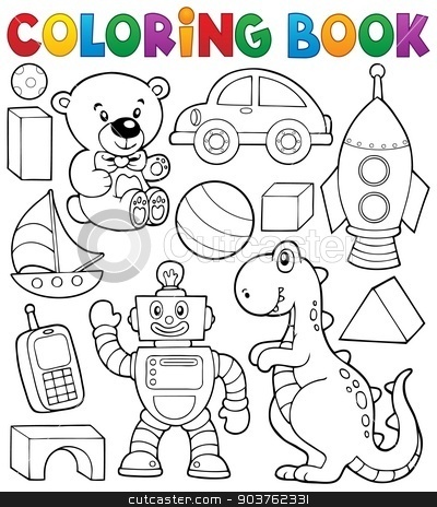 To use this stock image in your creative project, please select the size you need over to the right and click the "Add to Cart" button.
Your downloaded image will come with the Cutcaster watermark removed so don’t worry about the watermark you see on this page. Coloring book with toys thematics 2 stock vector clipart, Coloring book with toys thematics 2 - eps10 vector illustration. by Klara Viskova