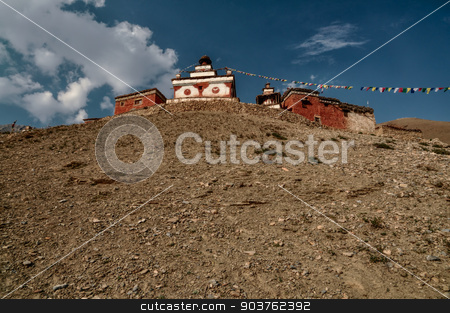To use this stock image in your creative project, please select the size you need over to the right and click the "Add to Cart" button.
Your downloaded image will come with the Cutcaster watermark removed so don’t worry about the watermark you see on this page. Nepalese shrine stock photo, Scenic old shrine in Himalayas mountains in Nepal by Michal Knitl