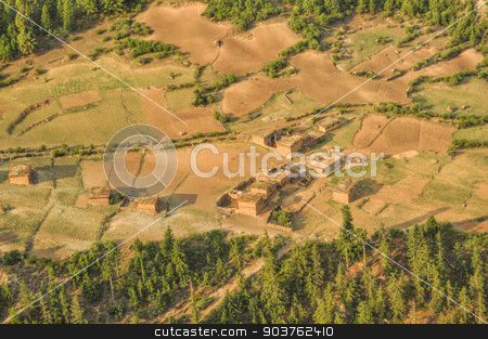 To use this stock image in your creative project, please select the size you need over to the right and click the "Add to Cart" button.
Your downloaded image will come with the Cutcaster watermark removed so don’t worry about the watermark you see on this page. Aerial view of Nepalese settlement stock photo, Aerial view of old settlement in Dolpo region in Nepal by Michal Knitl