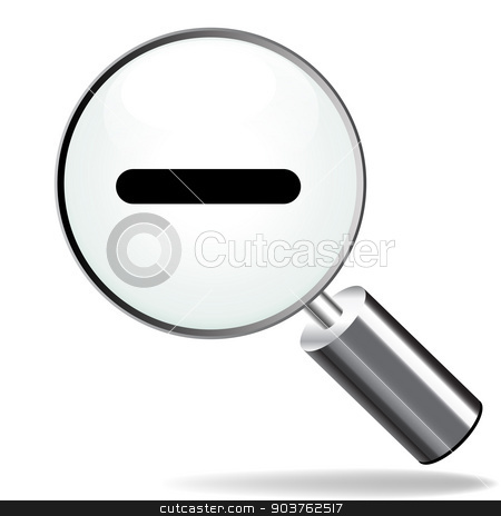 To use this stock image in your creative project, please select the size you need over to the right and click the "Add to Cart" button.
Your downloaded image will come with the Cutcaster watermark removed so don’t worry about the watermark you see on this page. zoom back icon stock vector clipart, illustration of magnifying zoom moins icon on white background by Nickylarson974