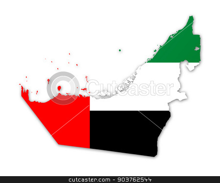 To use this stock image in your creative project, please select the size you need over to the right and click the "Add to Cart" button.
Your downloaded image will come with the Cutcaster watermark removed so don’t worry about the watermark you see on this page. Map and flag of United Arab Emirates stock photo, Illustration of a map with a flag of United Arab Emirates by MIPImages