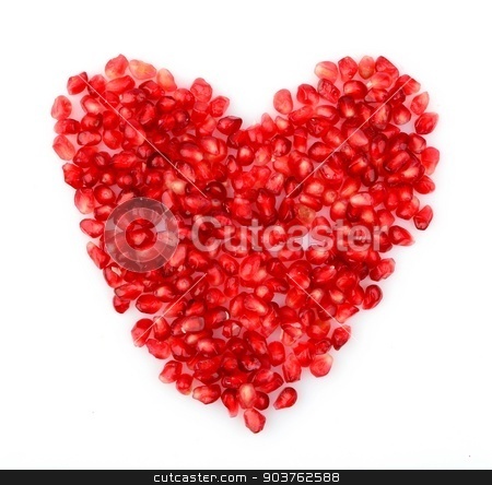 To use this stock image in your creative project, please select the size you need over to the right and click the "Add to Cart" button.
Your downloaded image will come with the Cutcaster watermark removed so don’t worry about the watermark you see on this page. Red heart made from seeds of pomegranate,grenadine on white stock photo, Red heart made from seeds of pomegranate,grenadine on white background by Tadeusz Wejkszo