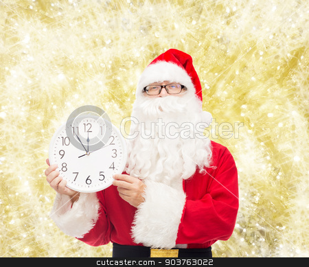 To use this stock image in your creative project, please select the size you need over to the right and click the "Add to Cart" button.
Your downloaded image will come with the Cutcaster watermark removed so don’t worry about the watermark you see on this page. man in costume of santa claus with clock stock photo, christmas, holidays and people concept - man in costume of santa claus with clock showing twelve over yellow lights background by Syda Productions