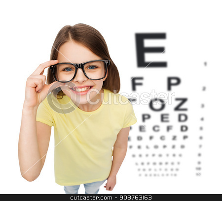 To use this stock image in your creative project, please select the size you need over to the right and click the "Add to Cart" button.
Your downloaded image will come with the Cutcaster watermark removed so don’t worry about the watermark you see on this page. smiling little girl in eyeglasses with eye chart stock photo, people, childhood, healthcare and vision concept - smiling little girl in black eyeglasses over white background with eye chart by Syda Productions
