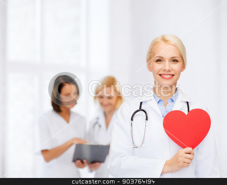 To use this stock image in your creative project, please select the size you need over to the right and click the "Add to Cart" button.
Your downloaded image will come with the Cutcaster watermark removed so don’t worry about the watermark you see on this page. smiling female doctor with heart and stethoscope stock photo, healthcare and medicine concept - smiling female doctor with heart and stethoscope by Syda Productions