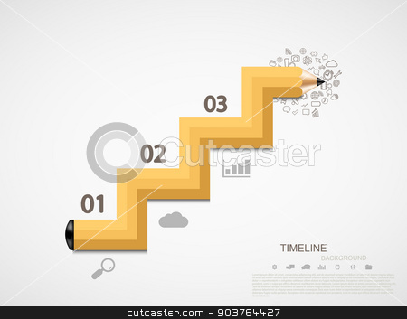 To use this stock image in your creative project, please select the size you need over to the right and click the "Add to Cart" button.
Your downloaded image will come with the Cutcaster watermark removed so don’t worry about the watermark you see on this page. Vector modern pencil infographic stock vector clipart, Vector modern pencil infographic. business or education background. by petr zaika