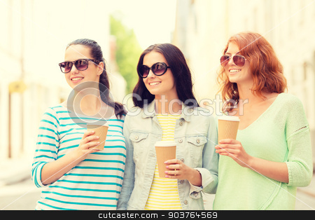 To use this stock image in your creative project, please select the size you need over to the right and click the "Add to Cart" button.
Your downloaded image will come with the Cutcaster watermark removed so don’t worry about the watermark you see on this page. smiling teenage girls with on street stock photo, vacation, weekend, drinks and friendship concept - smiling teenage girls with coffee cups on street by Syda Productions