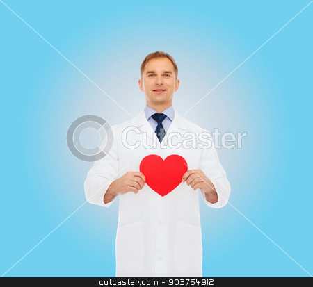 To use this stock image in your creative project, please select the size you need over to the right and click the "Add to Cart" button.
Your downloaded image will come with the Cutcaster watermark removed so don’t worry about the watermark you see on this page. smiling male doctor with red heart stock photo, medicine, profession, charity and healthcare concept - smiling male doctor with red heart over blue background by Syda Productions