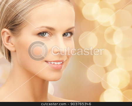 To use this stock image in your creative project, please select the size you need over to the right and click the "Add to Cart" button.
Your downloaded image will come with the Cutcaster watermark removed so don’t worry about the watermark you see on this page. beautiful young woman face stock photo, beauty, people and health concept - beautiful young woman face over beige lights background by Syda Productions