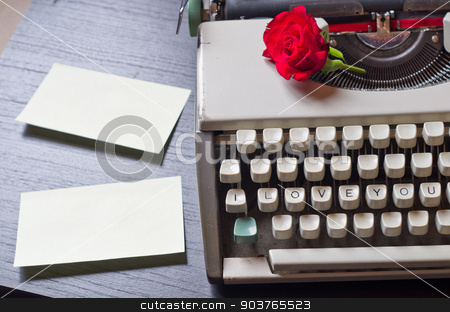 To use this stock image in your creative project, please select the size you need over to the right and click the "Add to Cart" button.
Your downloaded image will come with the Cutcaster watermark removed so don’t worry about the watermark you see on this page. Love Letters stock photo, An old typewriter that only writes love letters by Piermichele Malucchi