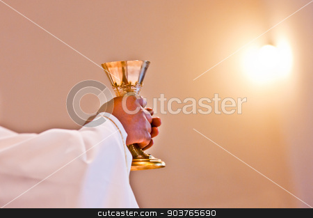 To use this stock image in your creative project, please select the size you need over to the right and click the "Add to Cart" button.
Your downloaded image will come with the Cutcaster watermark removed so don’t worry about the watermark you see on this page. Eucharist of our Lord Jesus Christ stock photo, The consecration of the body and blood of Christ in the Christian liturgy by Piermichele Malucchi