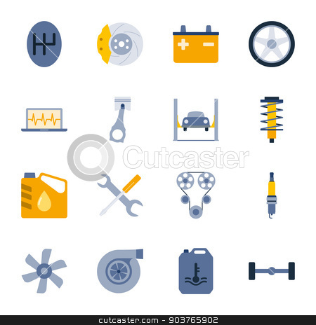 To use this stock image in your creative project, please select the size you need over to the right and click the "Add to Cart" button.
Your downloaded image will come with the Cutcaster watermark removed so don’t worry about the watermark you see on this page. Car service flat icons set stock vector clipart, Car service flat icons set graphic illustration design by Equipoise