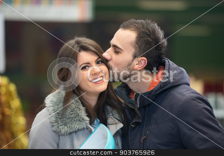 To use this stock image in your creative project, please select the size you need over to the right and click the "Add to Cart" button.
Your downloaded image will come with the Cutcaster watermark removed so don’t worry about the watermark you see on this page. Beautiful Young Couple Shopping In A Grocery Supermarket stock photo, Beautiful Young Couple Shopping For Bowl In Produce Department Of A Grocery Store - Supermarket - Shallow Deep Of Field by Jasminko Ibrakovic