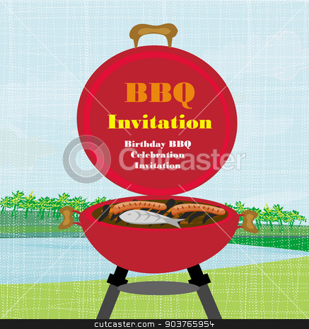 To use this stock image in your creative project, please select the size you need over to the right and click the "Add to Cart" button.
Your downloaded image will come with the Cutcaster watermark removed so don’t worry about the watermark you see on this page. Barbecue Party Invitation stock vector clipart, Barbecue Party Invitation by Jacky Brown