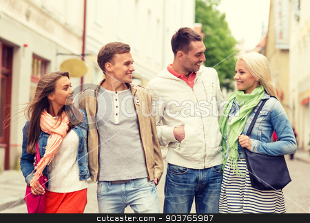 To use this stock image in your creative project, please select the size you need over to the right and click the "Add to Cart" button.
Your downloaded image will come with the Cutcaster watermark removed so don’t worry about the watermark you see on this page. group of smiling friends walking in the city stock photo, friendship, travel and vacation concept - group of smiling friends walking in the city by Syda Productions