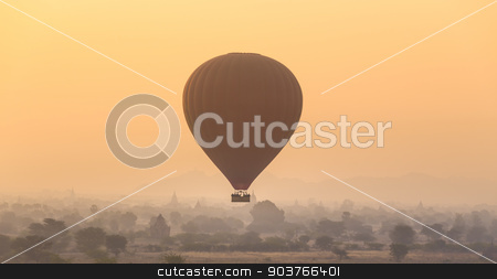 To use this stock image in your creative project, please select the size you need over to the right and click the "Add to Cart" button.
Your downloaded image will come with the Cutcaster watermark removed so don’t worry about the watermark you see on this page. Tamples of Bagan, Burma, Myanmar, Asia. stock photo, Air balloon above temples of Bagan an ancient city located in the Mandalay Region of Burma, Myanmar, Asia. by kasto
