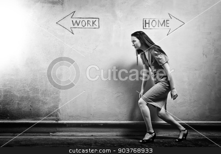 To use this stock image in your creative project, please select the size you need over to the right and click the "Add to Cart" button.
Your downloaded image will come with the Cutcaster watermark removed so don’t worry about the watermark you see on this page. Work - Home stock photo, young girl against the old wall with graffiti. toned image. by Suchota