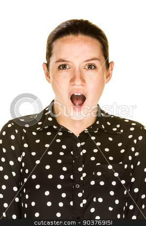 To use this stock image in your creative project, please select the size you need over to the right and click the "Add to Cart" button.
Your downloaded image will come with the Cutcaster watermark removed so don’t worry about the watermark you see on this page. Surprised Attractive Caucasian Woman stock photo, Shocked looking caucasian woman on a white background by Scott Griessel