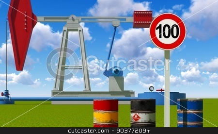 To use this stock image in your creative project, please select the size you need over to the right and click the "Add to Cart" button.
Your downloaded image will come with the Cutcaster watermark removed so don’t worry about the watermark you see on this page. One hundred dollars a barrel stock photo, Oil price limit at 100 dollars a barrel by Dariusz Miszkiel