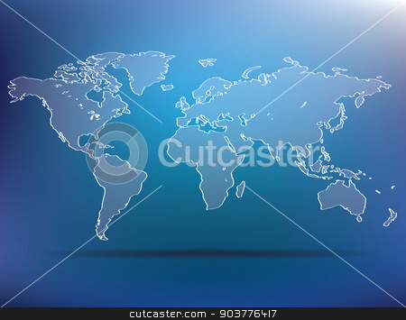 To use this stock image in your creative project, please select the size you need over to the right and click the "Add to Cart" button.
Your downloaded image will come with the Cutcaster watermark removed so don’t worry about the watermark you see on this page. blue world map stock vector clipart, blue world map - vector illustration by ojal_2