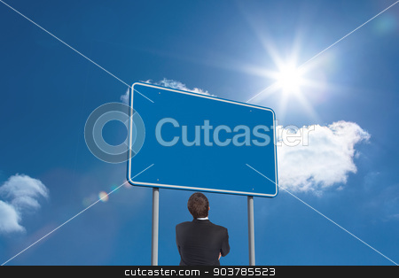 To use this stock image in your creative project, please select the size you need over to the right and click the "Add to Cart" button.
Your downloaded image will come with the Cutcaster watermark removed so don’t worry about the watermark you see on this page. Composite image of thinking businessman stock photo, Thinking businessman against sky by Wavebreak Media