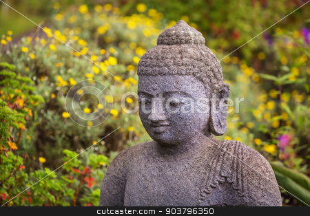 To use this stock image in your creative project, please select the size you need over to the right and click the "Add to Cart" button.
Your downloaded image will come with the Cutcaster watermark removed so don’t worry about the watermark you see on this page. Grinning Stone Buddha stock photo, Close up of grinning stone Buddah statue by Scott Griessel