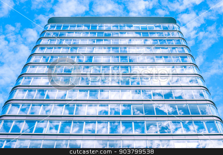 To use this stock image in your creative project, please select the size you need over to the right and click the "Add to Cart" button.
Your downloaded image will come with the Cutcaster watermark removed so don’t worry about the watermark you see on this page. Building with sky reflection stock photo, Skyscraper with many windows by Kasper Nymann