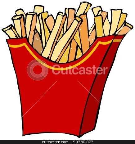 To use this stock image in your creative project, please select the size you need over to the right and click the "Add to Cart" button.
Your downloaded image will come with the Cutcaster watermark removed so don’t worry about the watermark you see on this page. French fries stock photo, This illustration depicts a container of French fries. by Dennis Cox