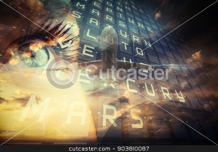 To use this stock image in your creative project, please select the size you need over to the right and click the "Add to Cart" button.
Your downloaded image will come with the Cutcaster watermark removed so don’t worry about the watermark you see on this page. Travel and tourism collage with eyes stock photo, Travel and tourism collage with eyes against blue sky with clouds by Wavebreak Media