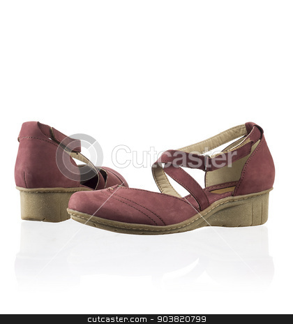 To use this stock image in your creative project, please select the size you need over to the right and click the "Add to Cart" button.
Your downloaded image will come with the Cutcaster watermark removed so don’t worry about the watermark you see on this page. Pair of women shoes stock photo, Pair of modern fashionable women shoes shot in studio by Nikita Buida