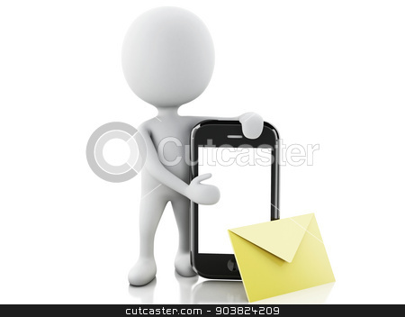 To use this stock image in your creative project, please select the size you need over to the right and click the "Add to Cart" button.
Your downloaded image will come with the Cutcaster watermark removed so don’t worry about the watermark you see on this page. 3d white people with mobile phone and sms. stock photo, 3d white people with mobile phone and sms. Isolated white background. 3d image by nicolas menijes