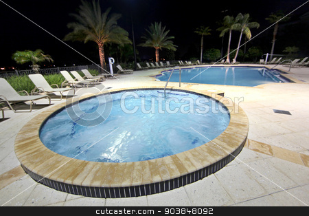 To use this stock image in your creative project, please select the size you need over to the right and click the "Add to Cart" button.
Your downloaded image will come with the Cutcaster watermark removed so don’t worry about the watermark you see on this page. Spa and Pool stock photo, A large spa and community swimming pool by Lucy Clark