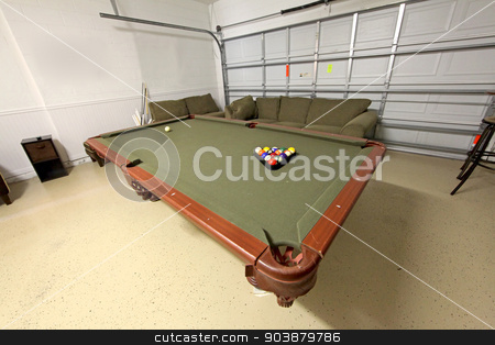 To use this stock image in your creative project, please select the size you need over to the right and click the "Add to Cart" button.
Your downloaded image will come with the Cutcaster watermark removed so don’t worry about the watermark you see on this page. Pool Table stock photo, A pool table with balls in a home by Lucy Clark