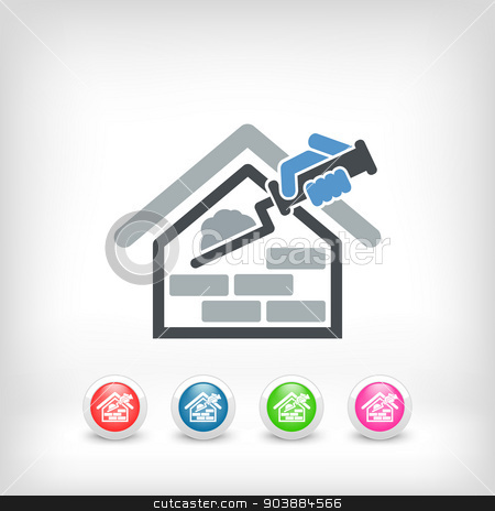 To use this stock image in your creative project, please select the size you need over to the right and click the "Add to Cart" button.
Your downloaded image will come with the Cutcaster watermark removed so don’t worry about the watermark you see on this page. Building icon stock vector clipart, Building icon by Myvector