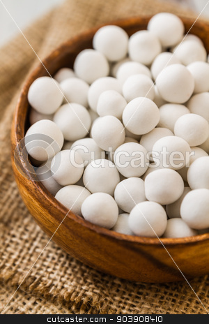 To use this stock image in your creative project, please select the size you need over to the right and click the "Add to Cart" button.
Your downloaded image will come with the Cutcaster watermark removed so don’t worry about the watermark you see on this page. White Roasted Chickpeas stock photo, White roasted chickpeas in brown wooden bowl on linen napkin by OZMedia