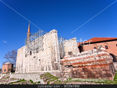 To use this stock image in your creative project, please select the size you need over to the right and click the "Add to Cart" button.
Your downloaded image will come with the Cutcaster watermark removed so don’t worry about the watermark you see on this page. Temple of Augustus stock photo, Temple of Augustus ruins in Ankara Turkey by Scott Griessel